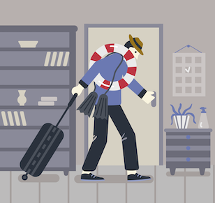 he goes to trainstation